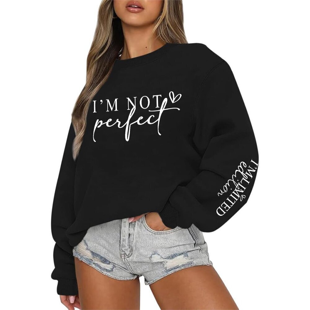 Graphic Crewneck Sweatshirt for Women Soft Cotton Blend Inspirational Top